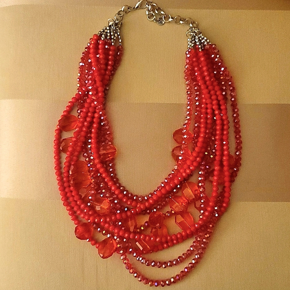 Sassy Jones Red Malia Necklace